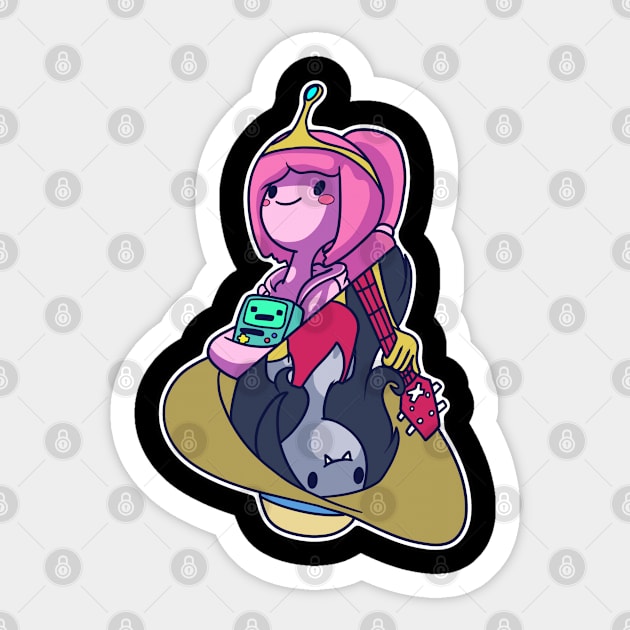 Princess Bubblegum and Marceline Sticker by sspicejewels